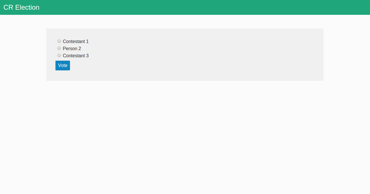 Screenshot of CRElection