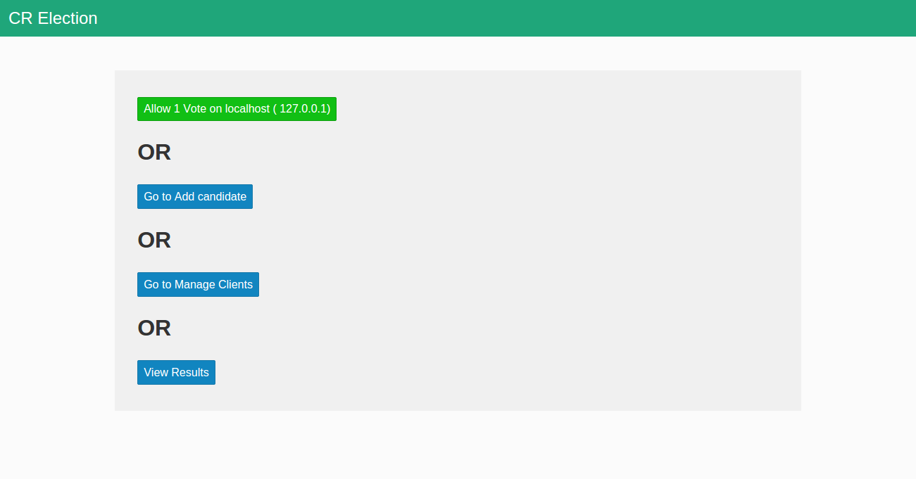 Screenshot of CRElection