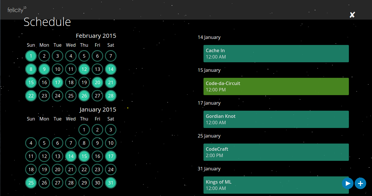 Screenshot of Felicity 2k15