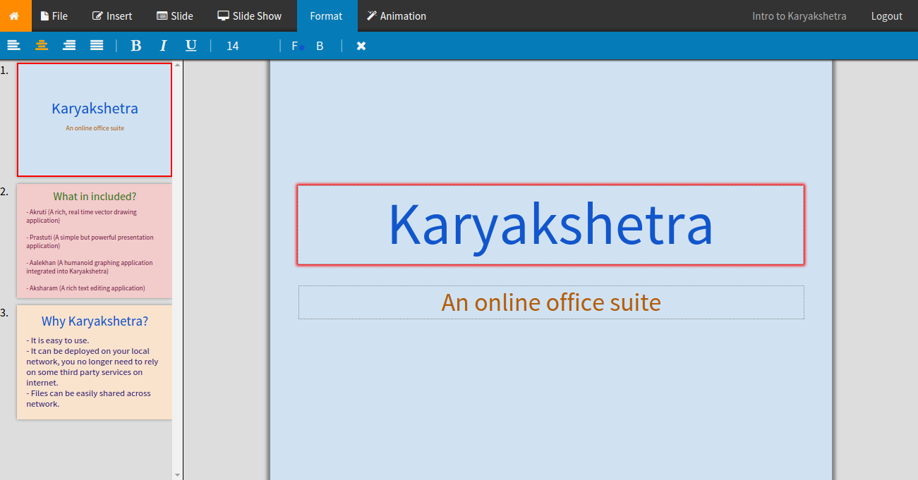 Screenshot of Karyakshetra